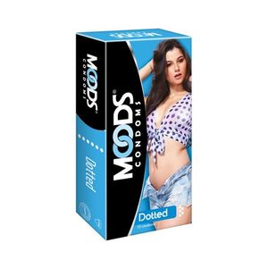 Moods Dotted Condom Blue 10 pcs Pack